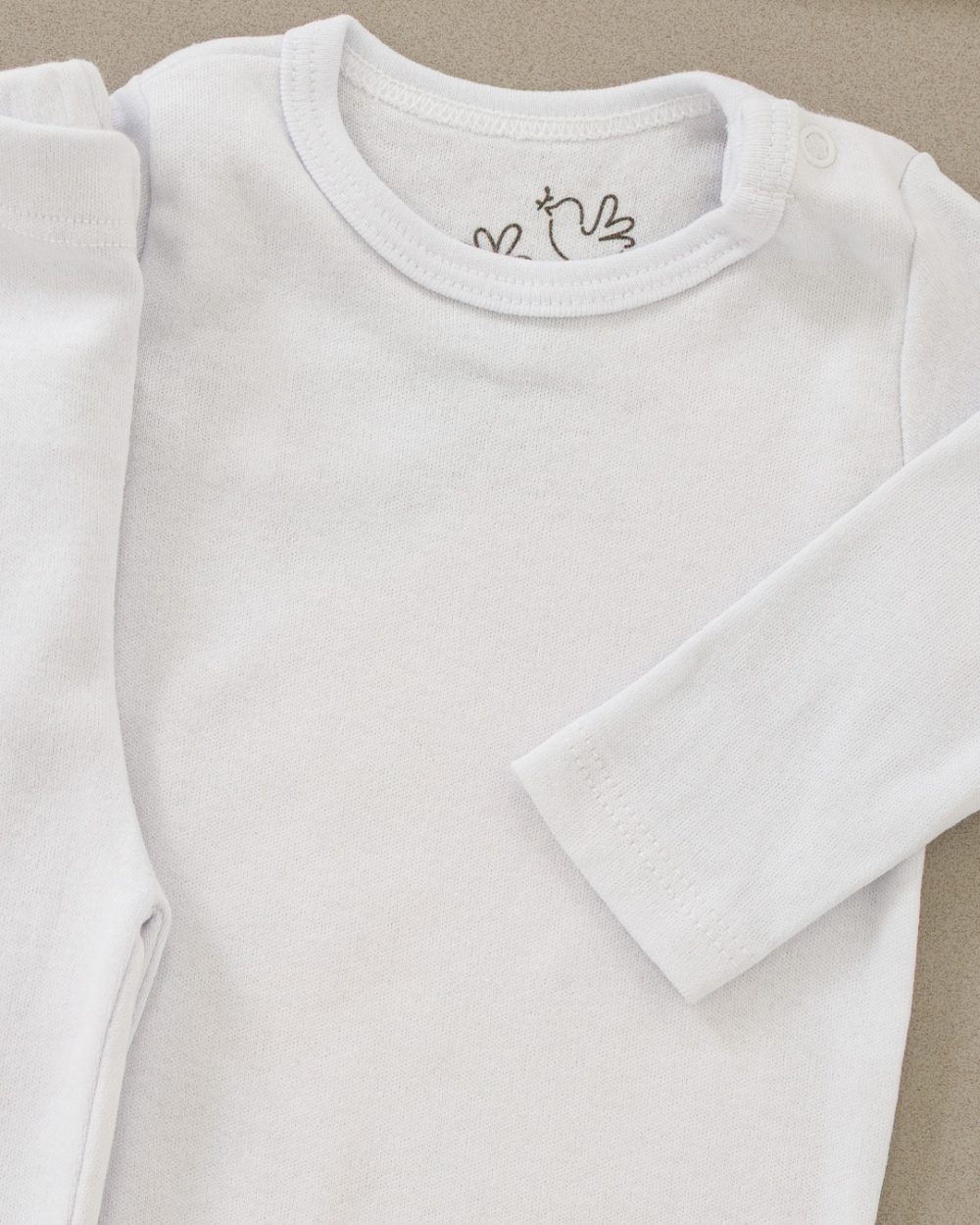 Conjunto Pagão Bebê Body e Calça Suedine Branco - Imagem 2