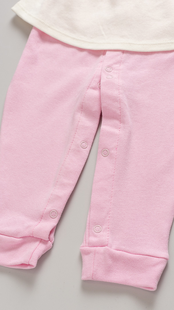 Macacão Bebê Suedine Premium Flores - Imagem 3