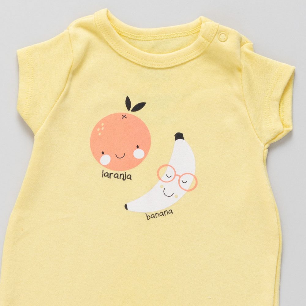 Conjunto Bebê Body e Calça Suedine Meu Pedacinho Frutas - Imagem 4