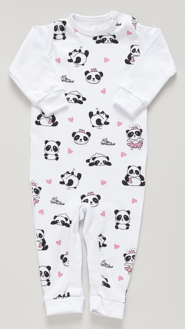 Kit Bebê 3 Peças Inverno Panda Pink - Imagem 3