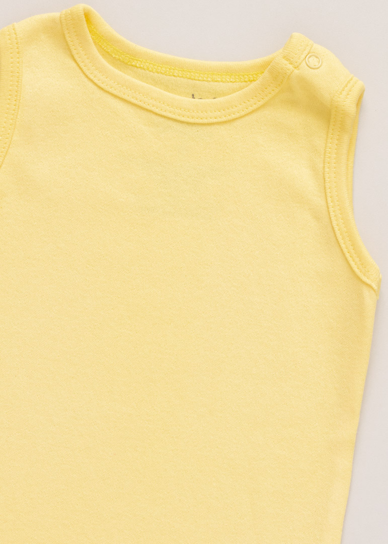 Body Regata básica Suedine Amarelo - Imagem 2