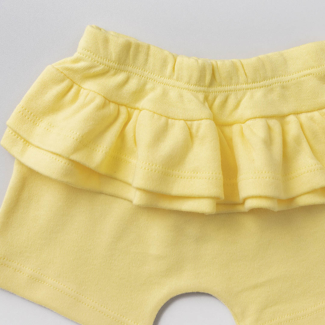 Conjunto Body Manga Curta e Shorts Pavão Branco - Imagem 3