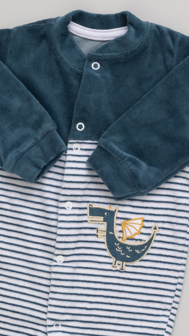 Macacão Bebê de Plush Dragão Verde - Imagem 2