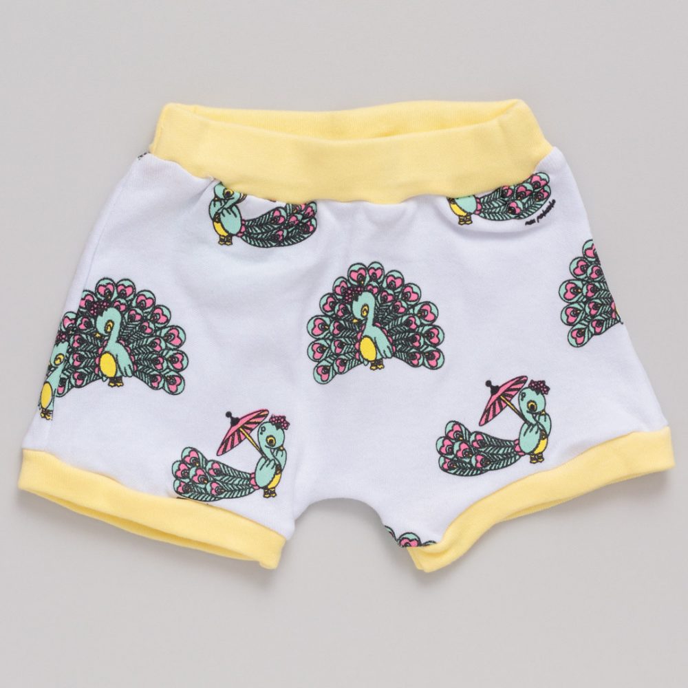 Shorts Pavão Branco