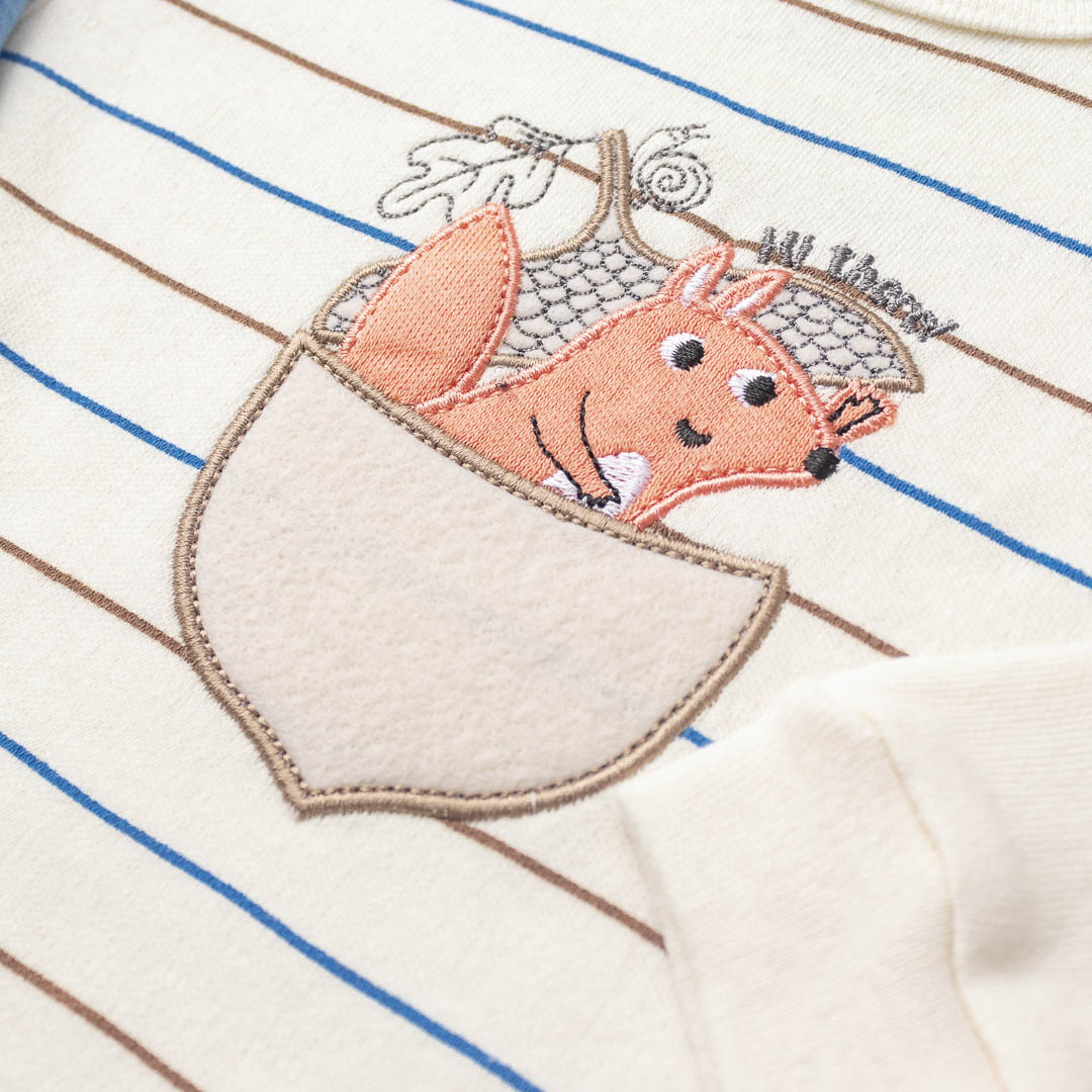 Conjunto Body Manga Longa e Calça Raposinha Off White - Imagem 3