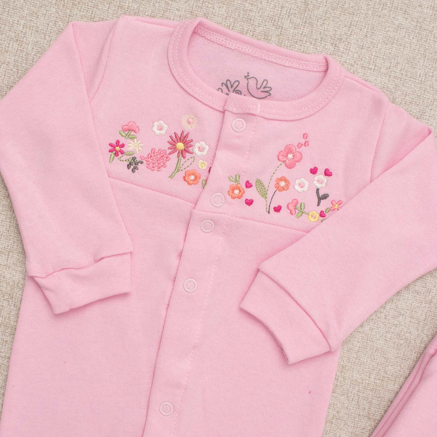 Saída Maternidade Bebê Suedine Meu Pedacinho Jardim Encantado - Imagem 2