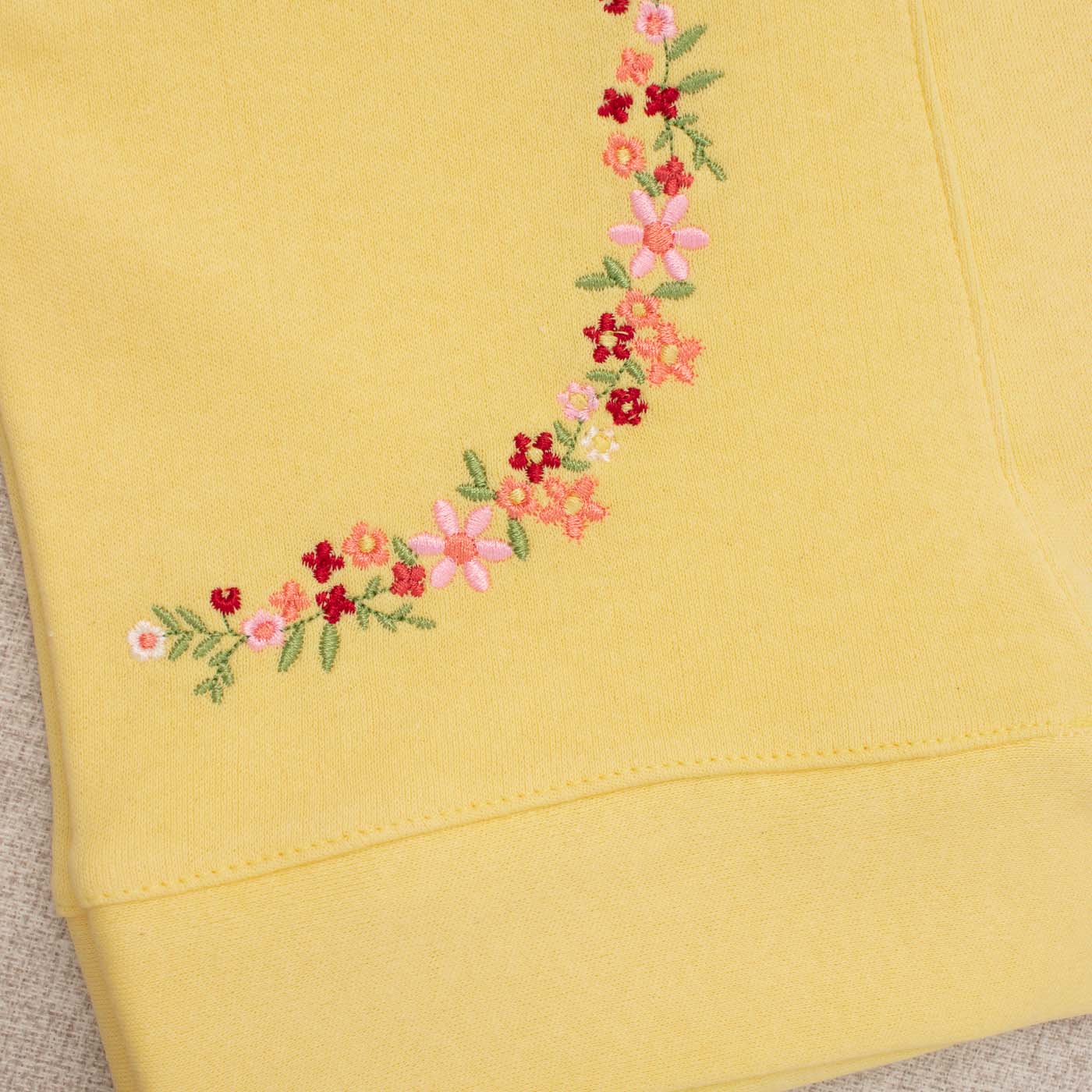 Saída Maternidade Bebê Suedine Floral Amarelo - Imagem 3