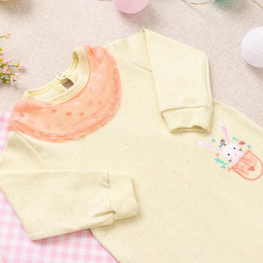 Macacão Bebê Inverno Coelhinha Fofa - Imagem 4