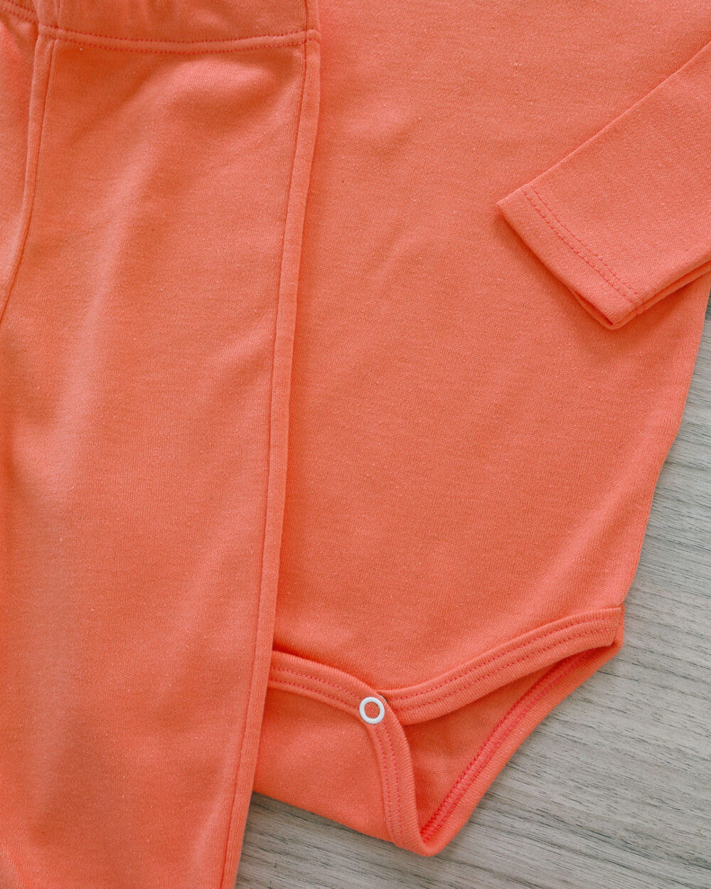 Conjunto Pagão Bebê Body e Calça Básico Salmão - Image 2