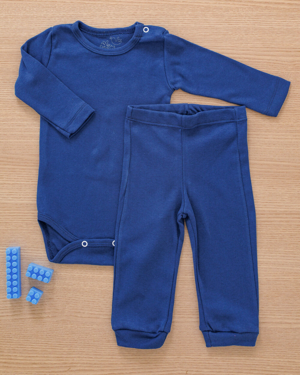 Conjunto Pagão Bebê Body e Calça Básico Marinho