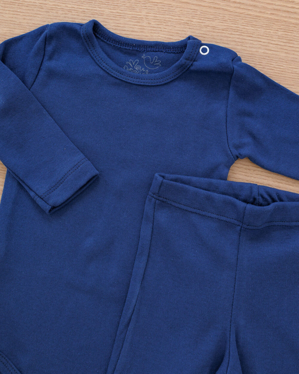 Conjunto Pagão Bebê Body e Calça Básico Marinho - Image 2