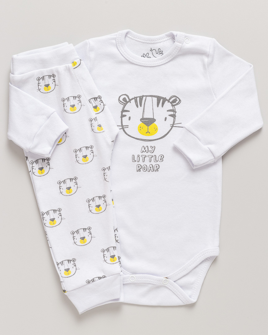Conjunto Bebê Body e Calça Meu Pedacinho Tigre - Image 2