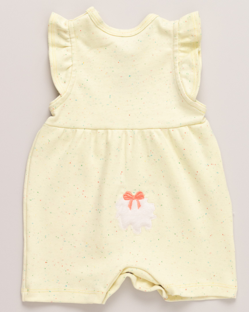 Macacão curto Bebê Coelhinha Amarelo - Imagem 5