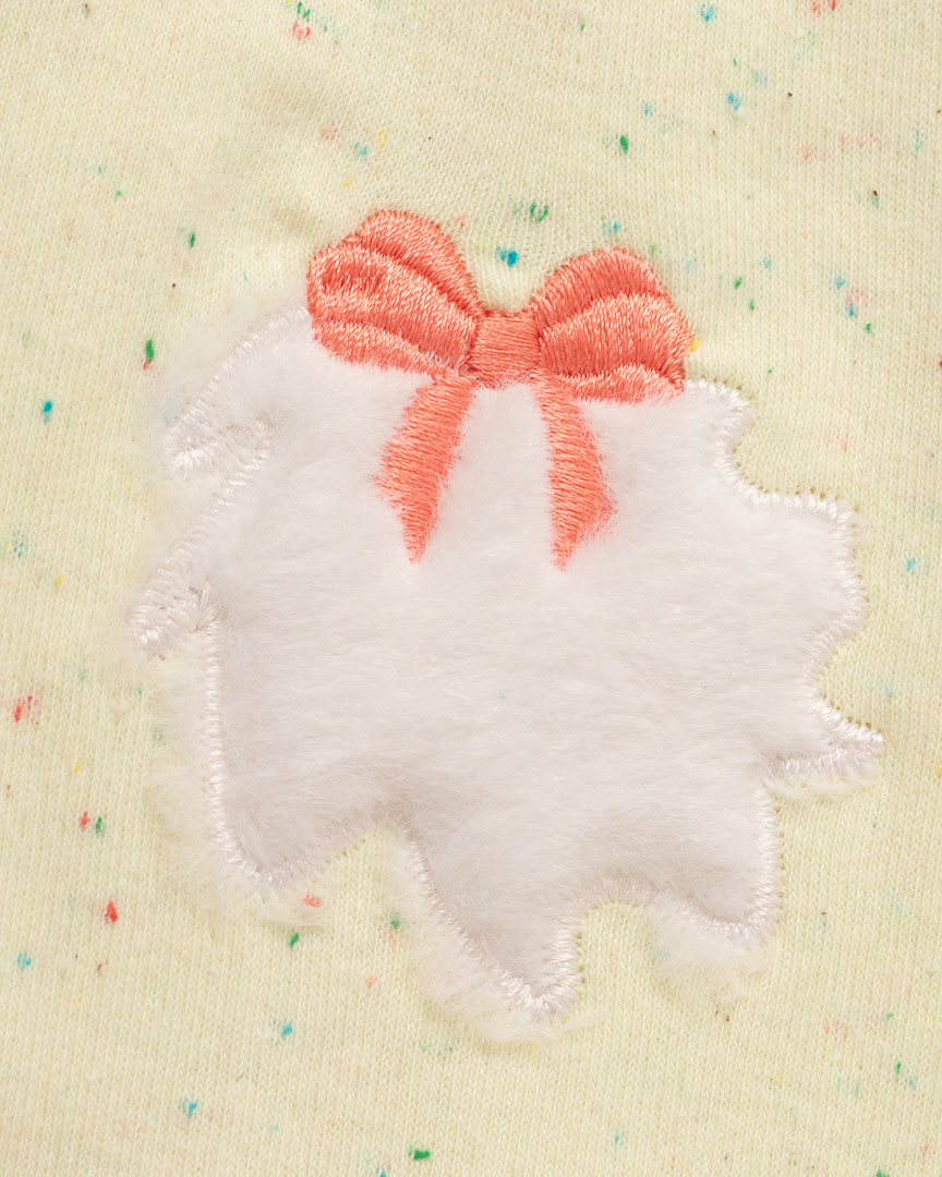 Macacão curto Bebê Coelhinha Amarelo - Imagem 3