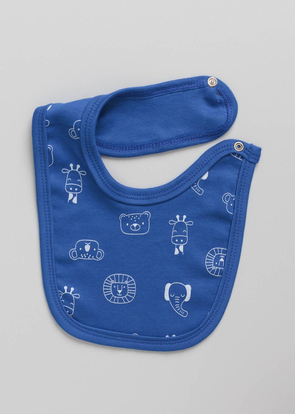 Conjunto Bebê Body com Babador Safari Azul - Image 4