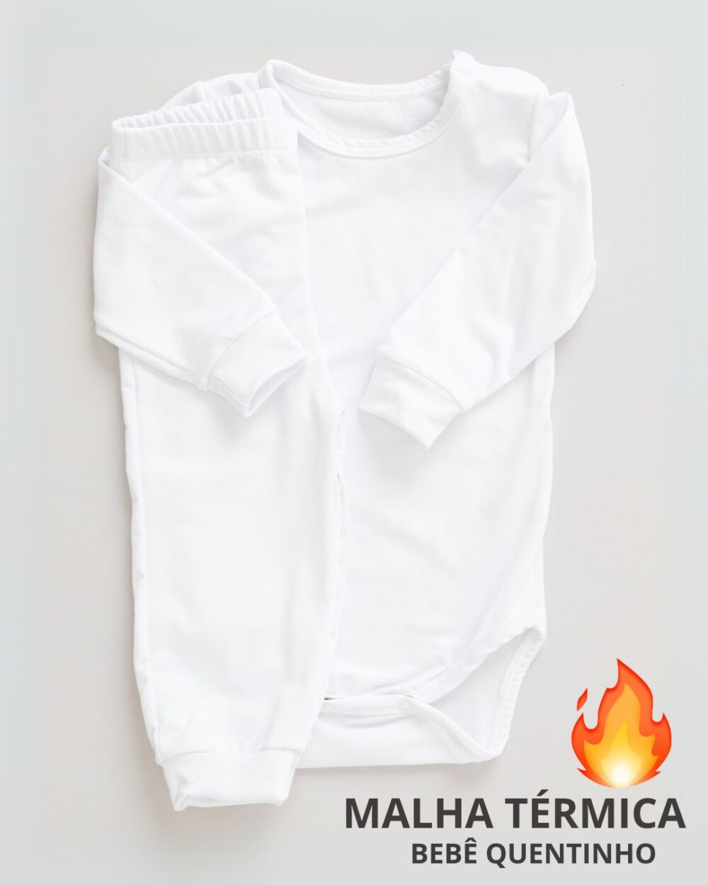 Conjunto Térmico Body e Calça Branco